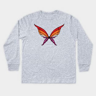 Lesbian Butterfly Kids Long Sleeve T-Shirt